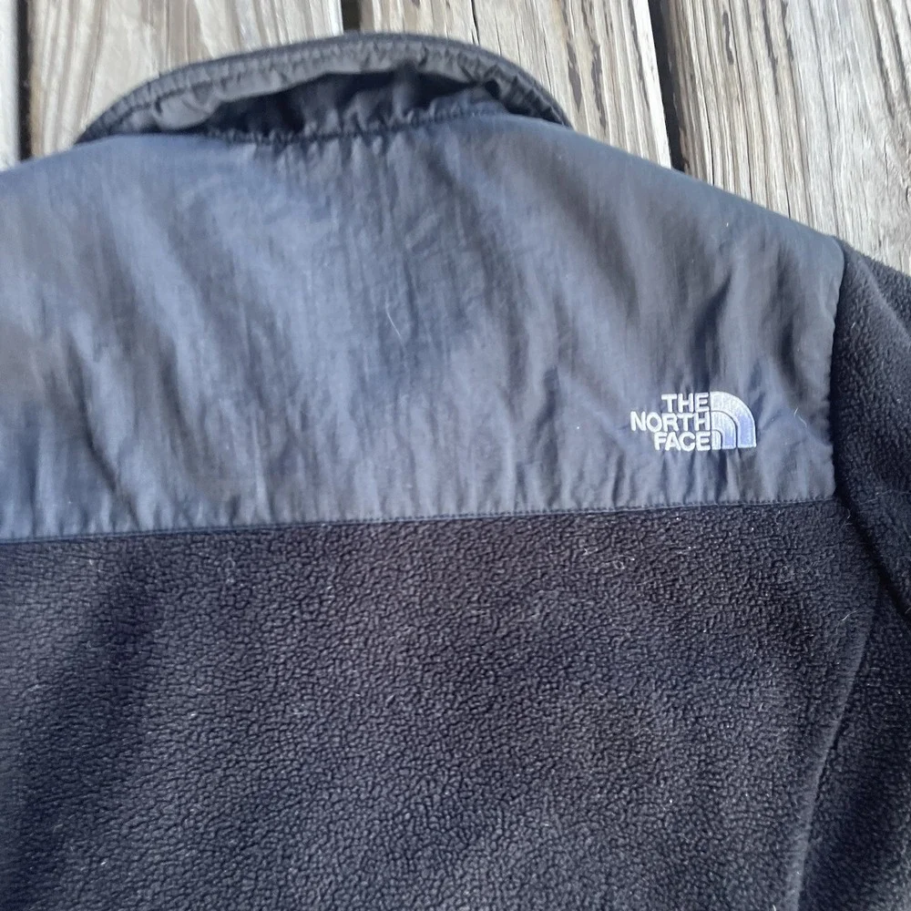 North Face Polartec Denali Women's Medium‎ Black Full Zip Jacket FLAW